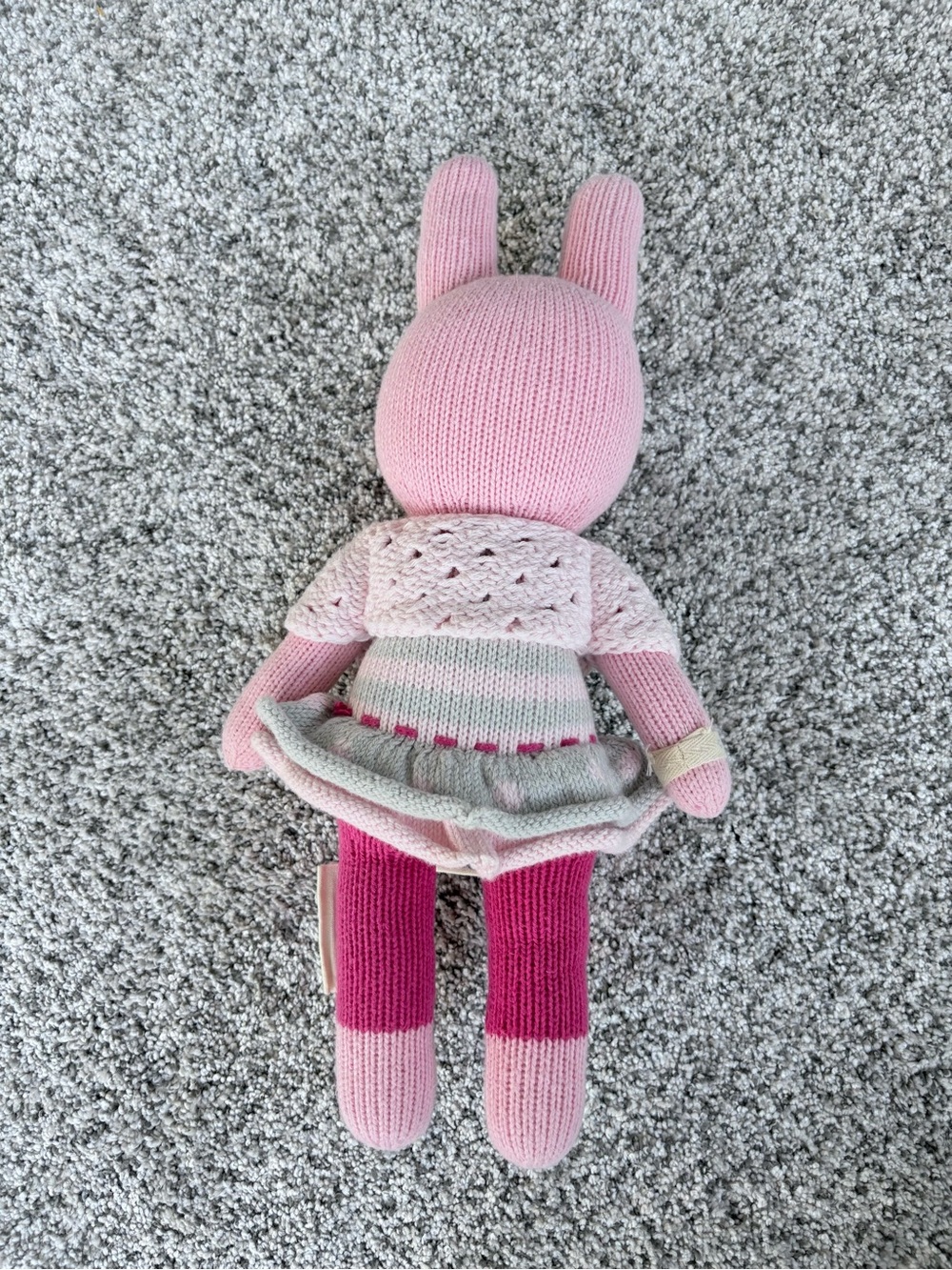 Cuddle + Kind Chloe the Bunny Knit Plush 13 Inch - Picture 2 of 4